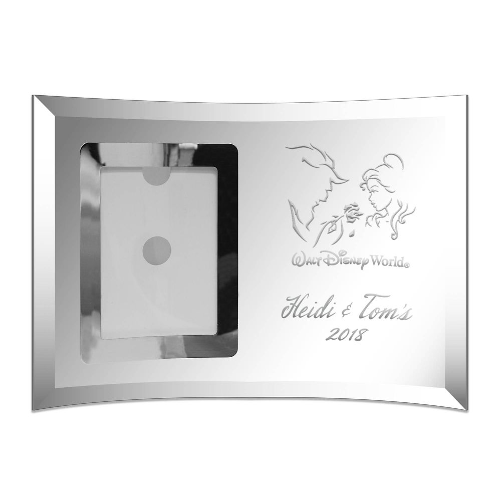 Beauty and the Beast Glass Frame by Arribas – Personalized