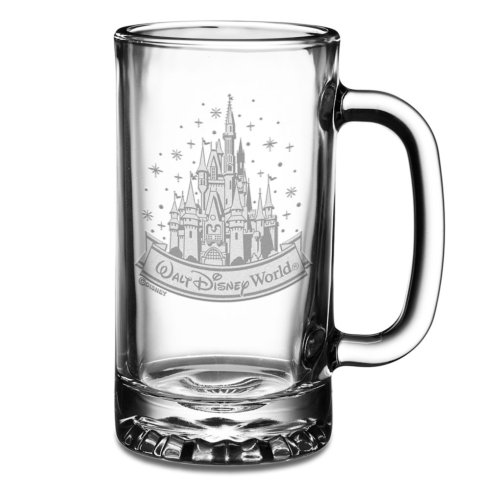 Iced Coffee Cocktail Beer Soda Can Glass Cup WDW Disney Castle