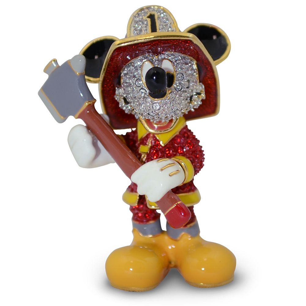 Mickey Mouse Fireman Jeweled Figurine by Arribas Brothers