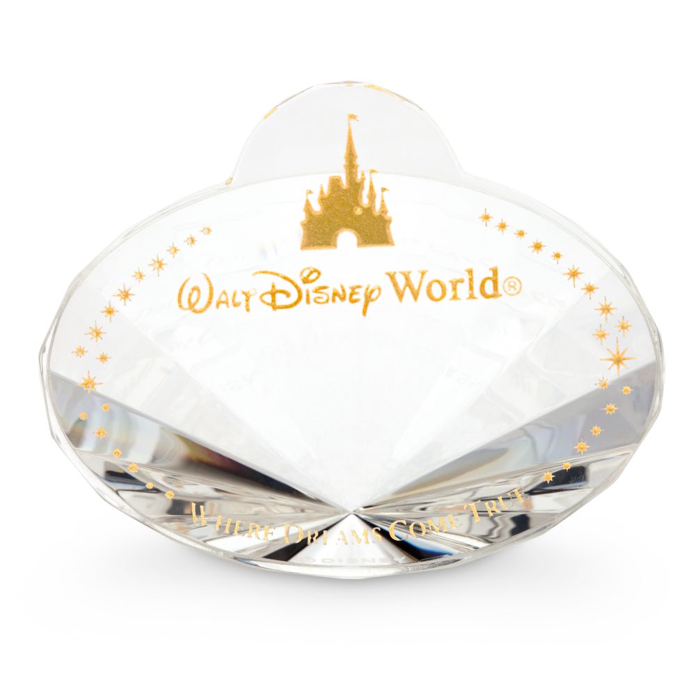 Walt Disney World Nametag Crystal Paperweight by Arribas – Personalized is here now