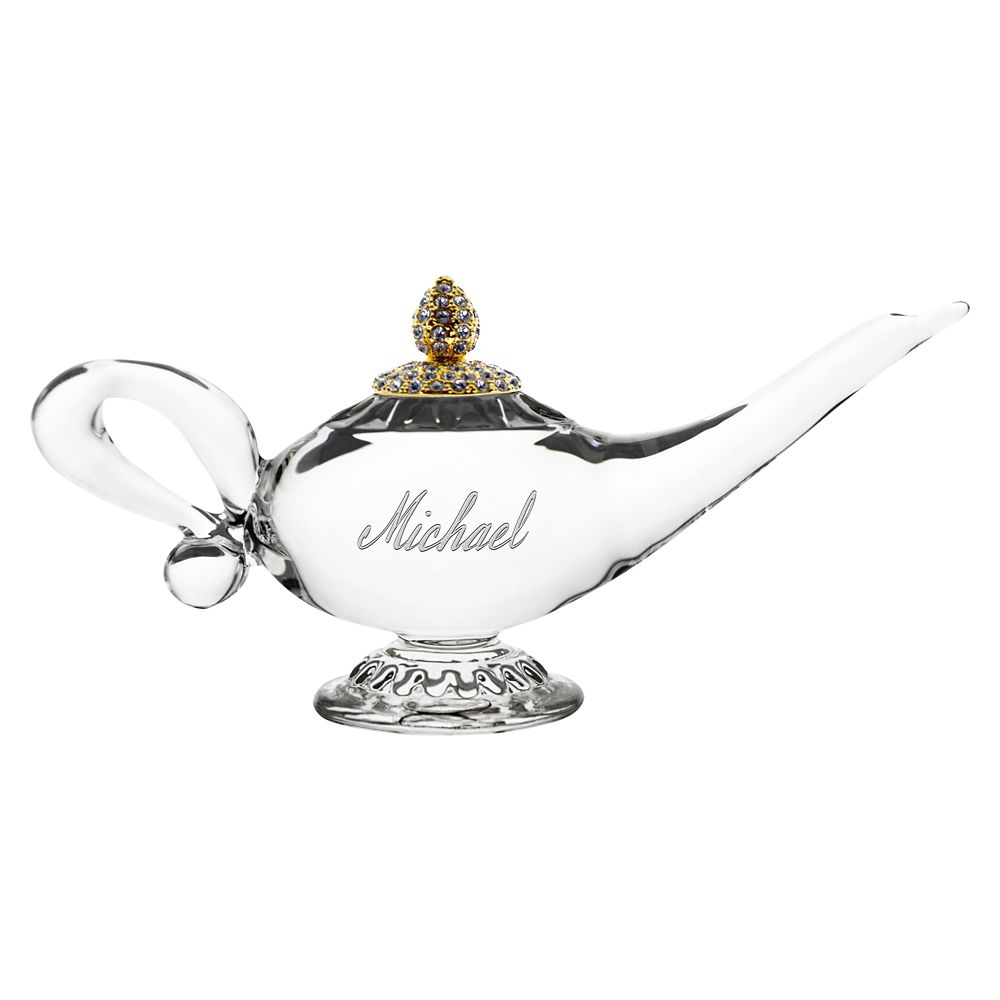 Aladdin's Lamp Jeweled Glass Miniature by Arribas – Personalized