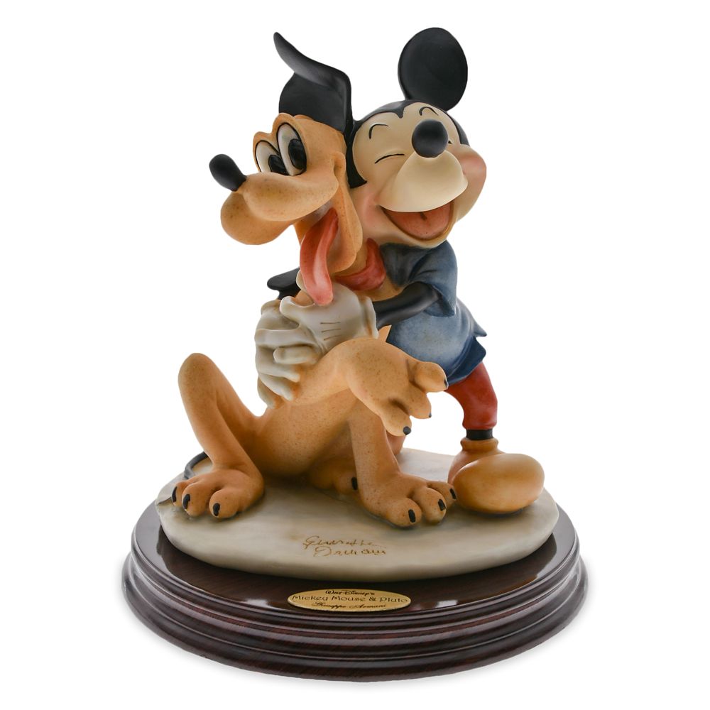 Mickey Mouse and Pluto Figurine by Giuseppe Armani