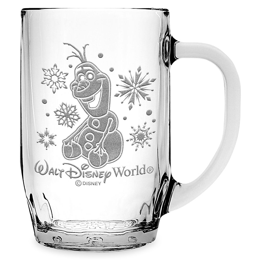 Disney Olaf Glass Mug by Arribas ? Frozen ? Large ? Personalized