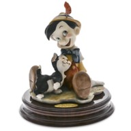 Pinocchio and Figaro Figure by Giuseppe Armani