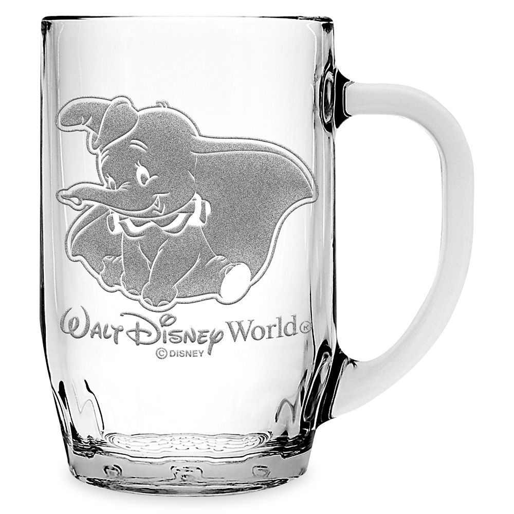 Dumbo Glass Mug by Arribas – Walt Disney World – Personalized now available