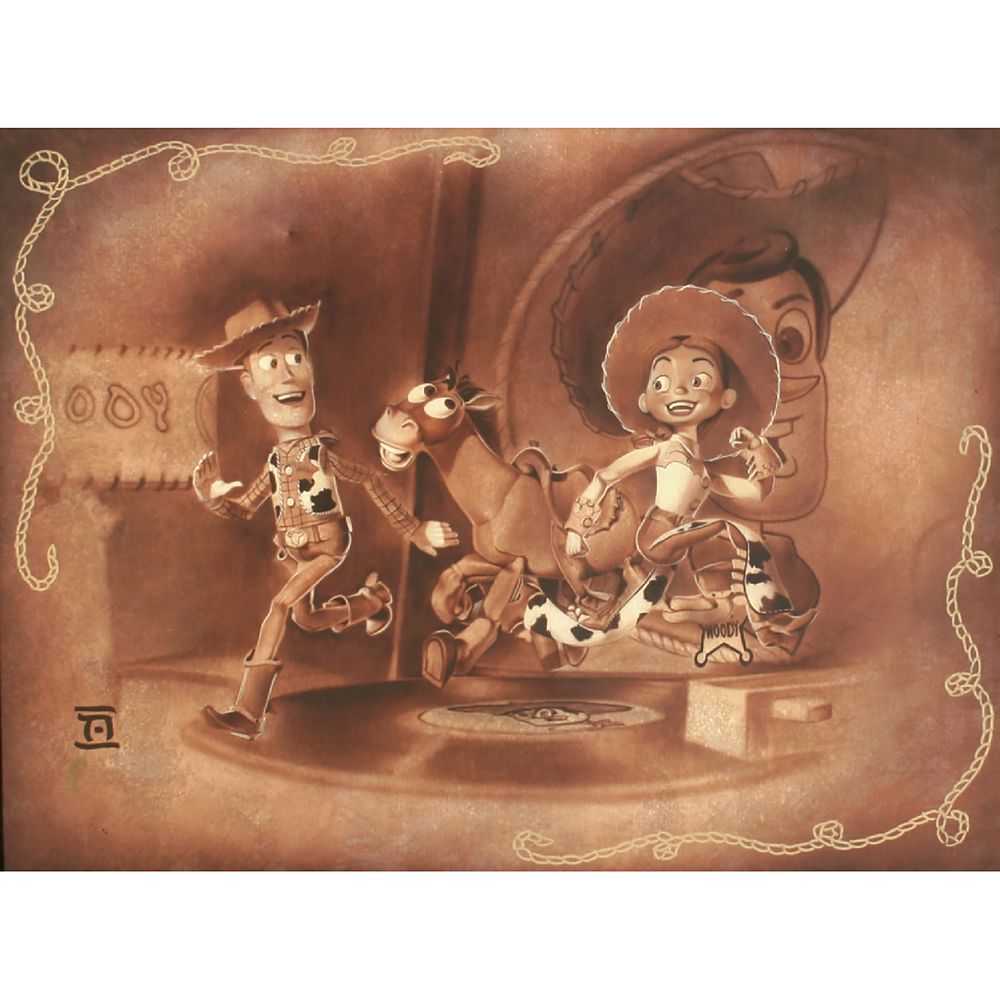 Disney Woody and Jessie Roundup Gang Giclee by Noah
