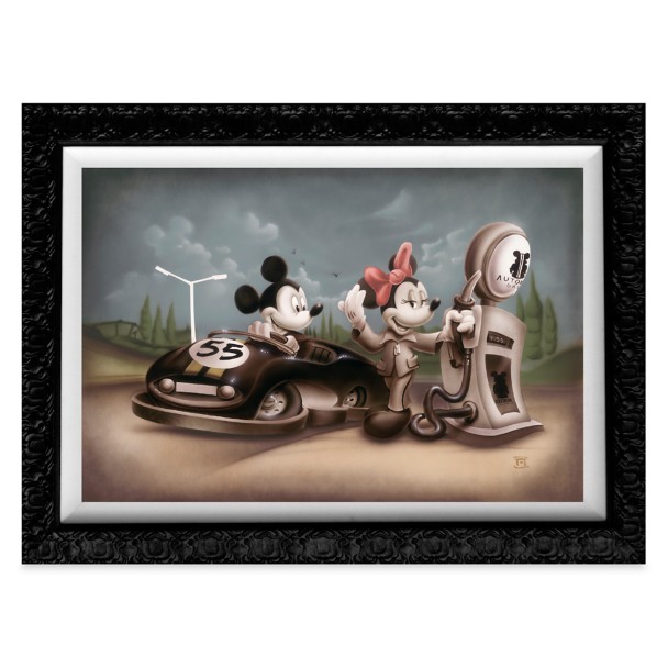 Mickey and Minnie Mouse ''Service with a Smile'' Limited Edition Giclée by Noah