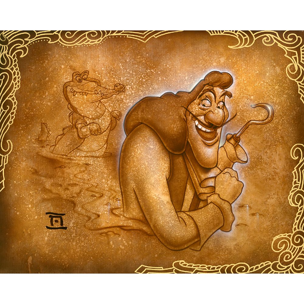 Captain Hook ”Never Smile” Limited Edition Giclée by Noah released today