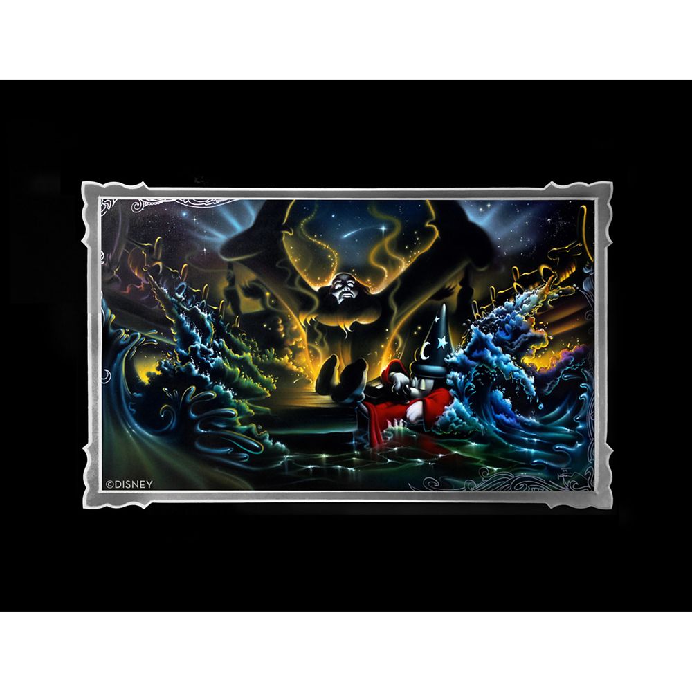 Disney Sorcerer Mickey Mouse Great Flood Deluxe Print by Noah