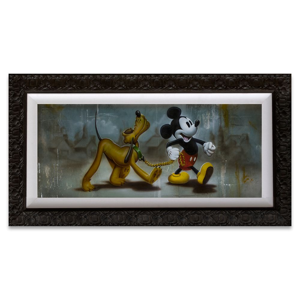 Disney Mickey Mouse and Pluto Mans Best Friend Limited Edition Giclee by Noah