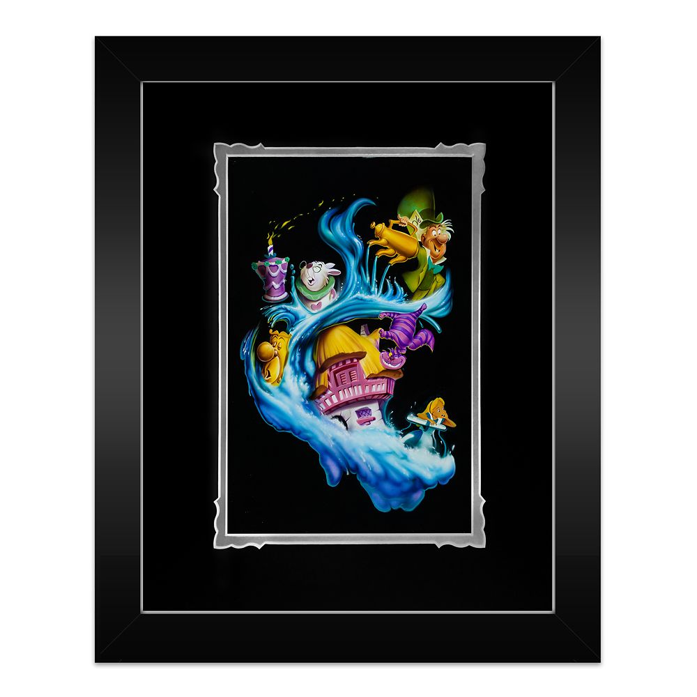 Disney Alice in Wonderland Madness Into Wonder Framed Deluxe Print by Noah