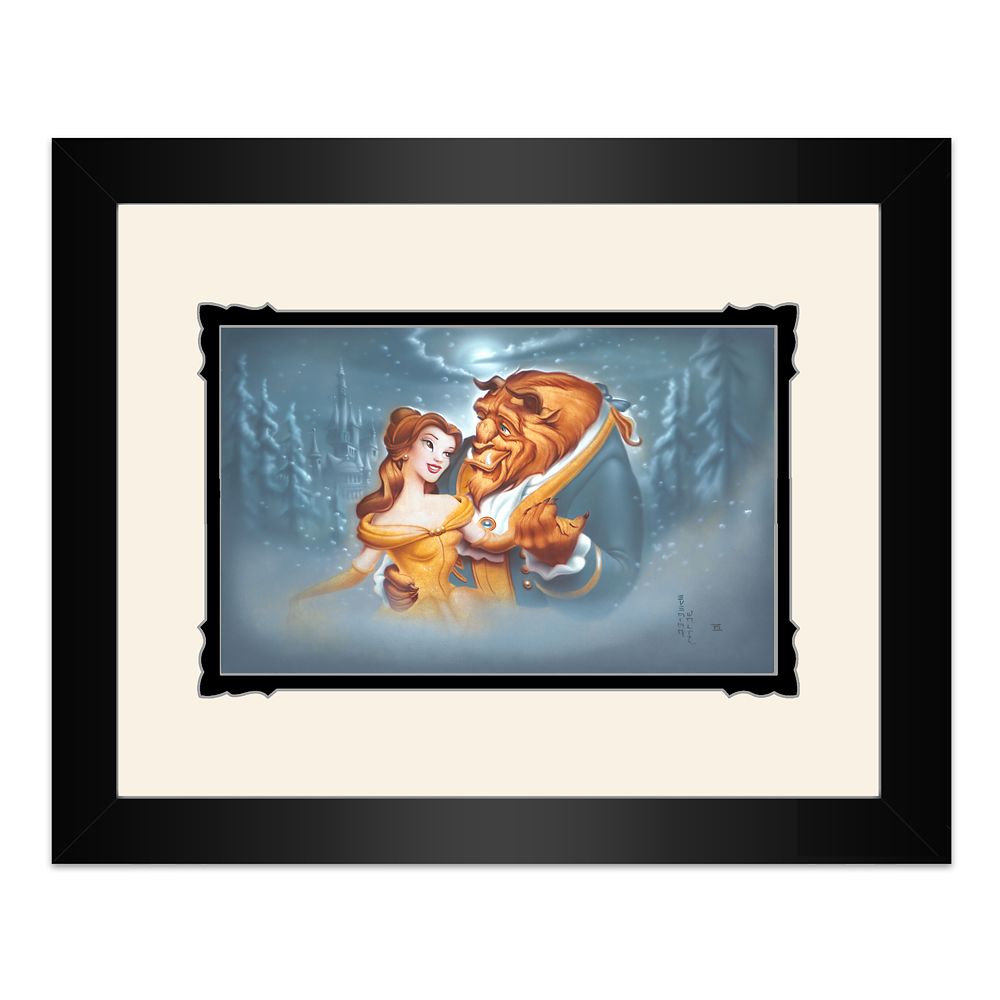 Beauty and the Beast Evening Waltz Framed Deluxe Print by Noah Official shopDisney