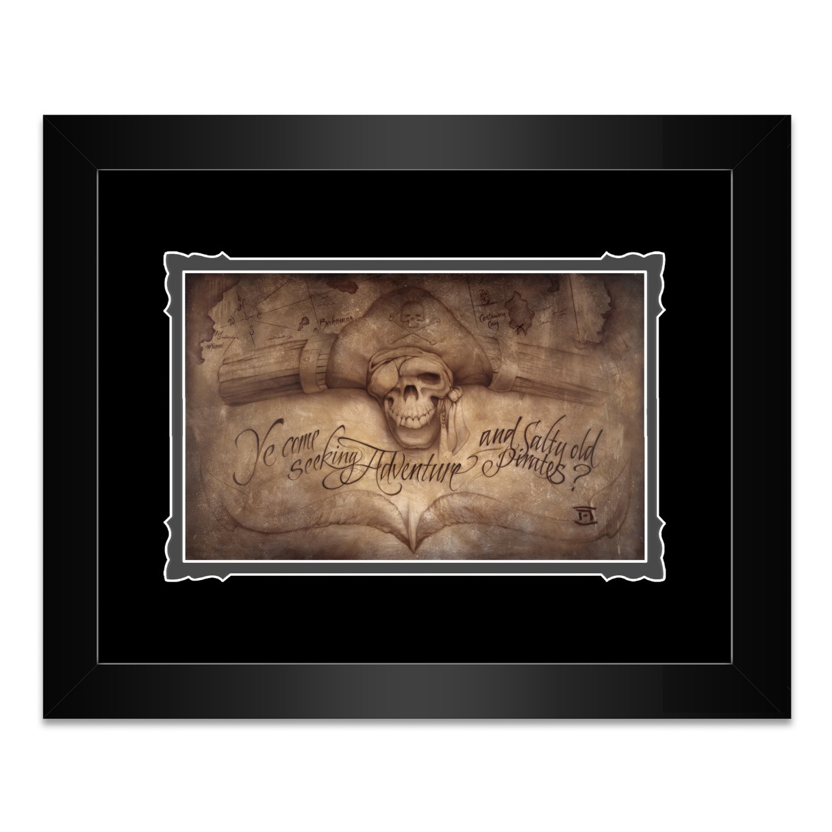 Pirates of the Caribbean ''High Seas Adventure'' Framed Deluxe Print by Noah