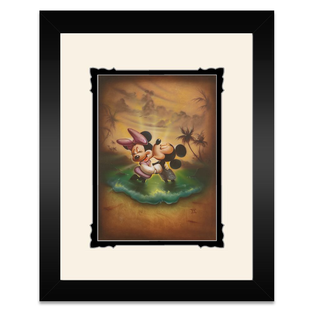 Mickey and Minnie Mouse Life with You Is a Dream Framed Deluxe Print by Noah Official shopDisney