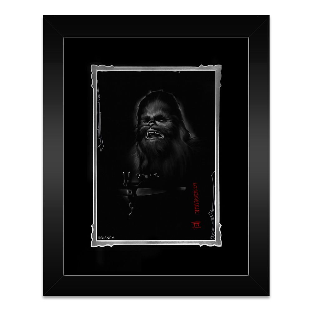 Disney Chewbacca Framed Deluxe Print by Noah