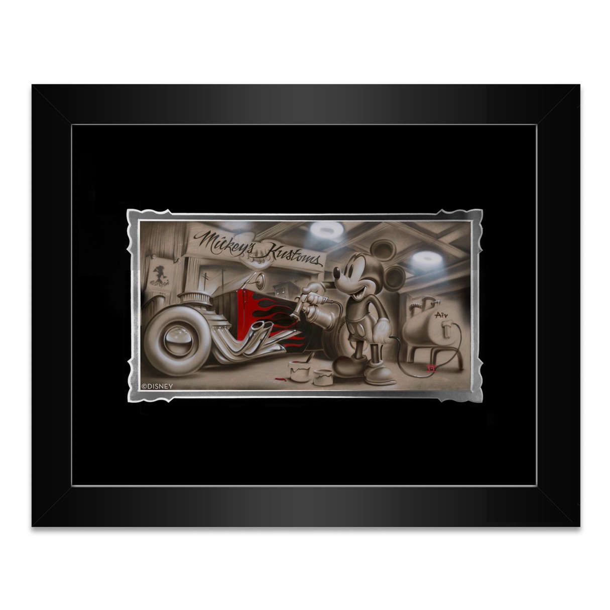 Mickey Mouse ''She's Gonna Be Pretty'' Framed Deluxe Print by Noah