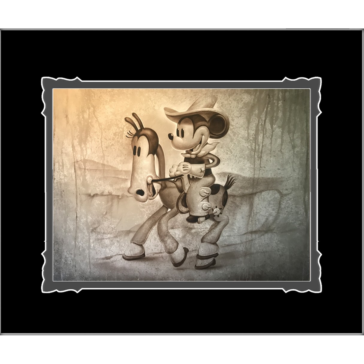 Mickey Mouse ''There's a New Sheriff in Town'' Deluxe Print by Noah