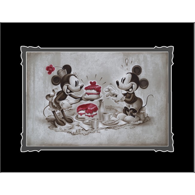 Mickey and Minnie Mouse ''The Way to His Heart'' Deluxe Print by Noah