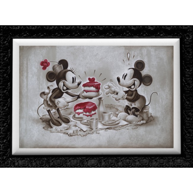 Mickey and Minnie Mouse ''The Way to His Heart'' Giclée by Noah