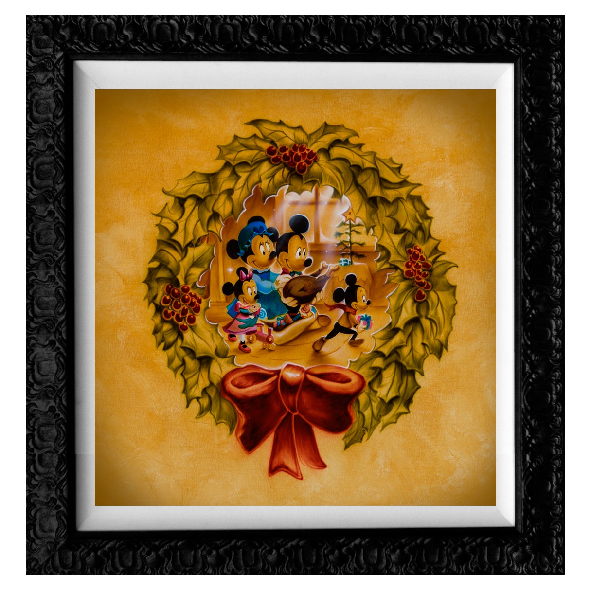 Mickey and Minnie Mouse ''It's Better to Give Than to Receive'' Giclée by Noah