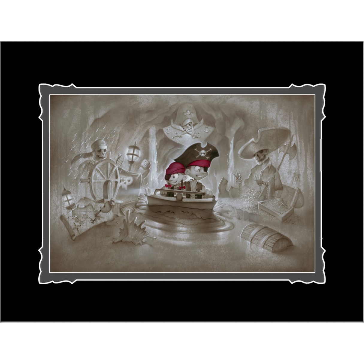 Pirates of the Caribbean ''Thar' Be Pirates in These Parts'' Deluxe Print by Noah