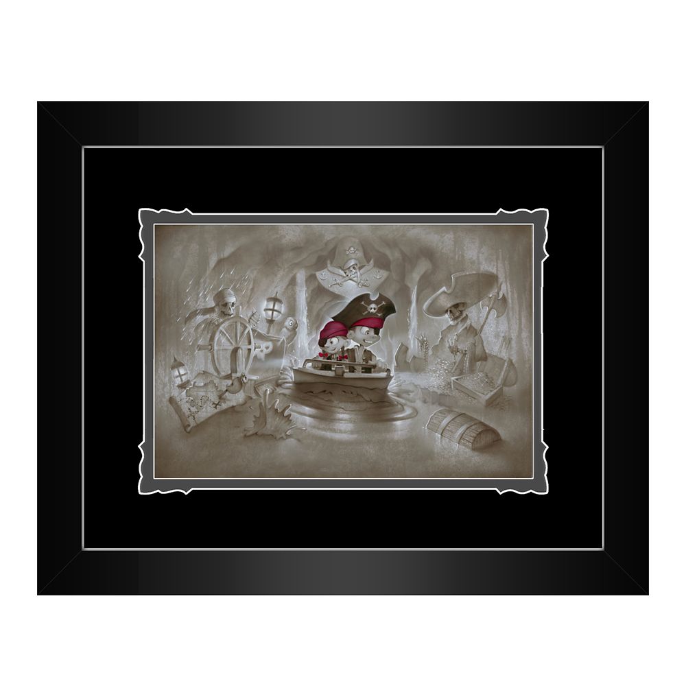 Disney Pirates of the Caribbean Thar Be Pirates in These Parts Framed Deluxe Print by Noah