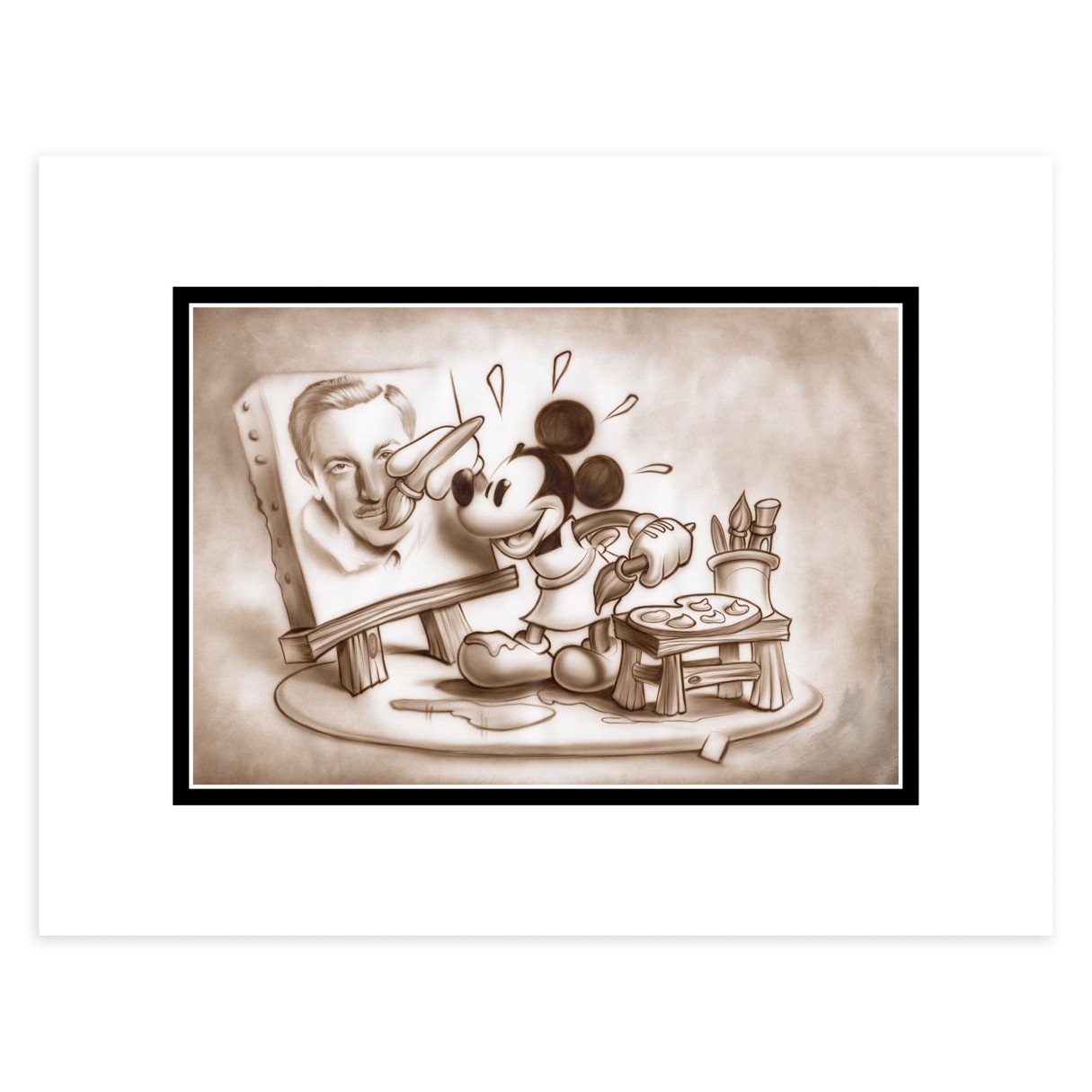 Mickey Mouse ''A Stroke of Genius'' Deluxe Print by Noah