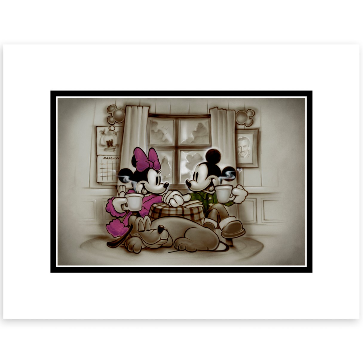 Mickey and Minnie Mouse ''Home is Where Life Makes Up Its Mind'' Deluxe Print by Noah