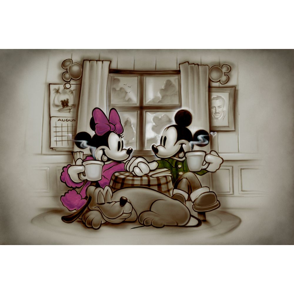Mickey and Minnie Mouse Home is Where Life Makes Up Its Mind Limited Edition Gicle by Noah Official shopDisney