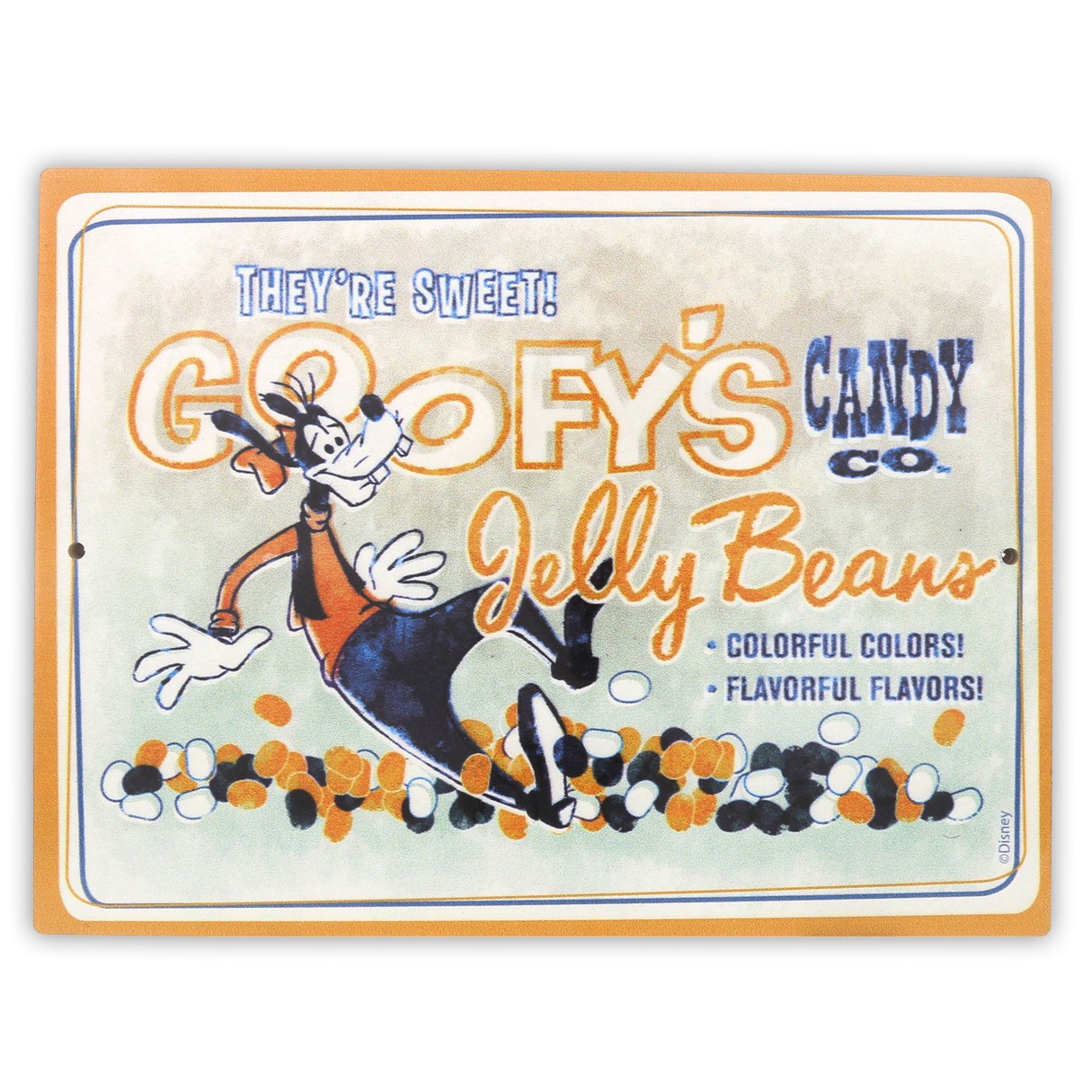 Goofy's Candy Co. Jelly Beans Wall Sign