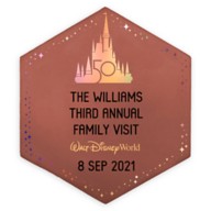 Walt Disney World 50th Anniversary Commemorative Legacy Paver – 8'' – Personalized