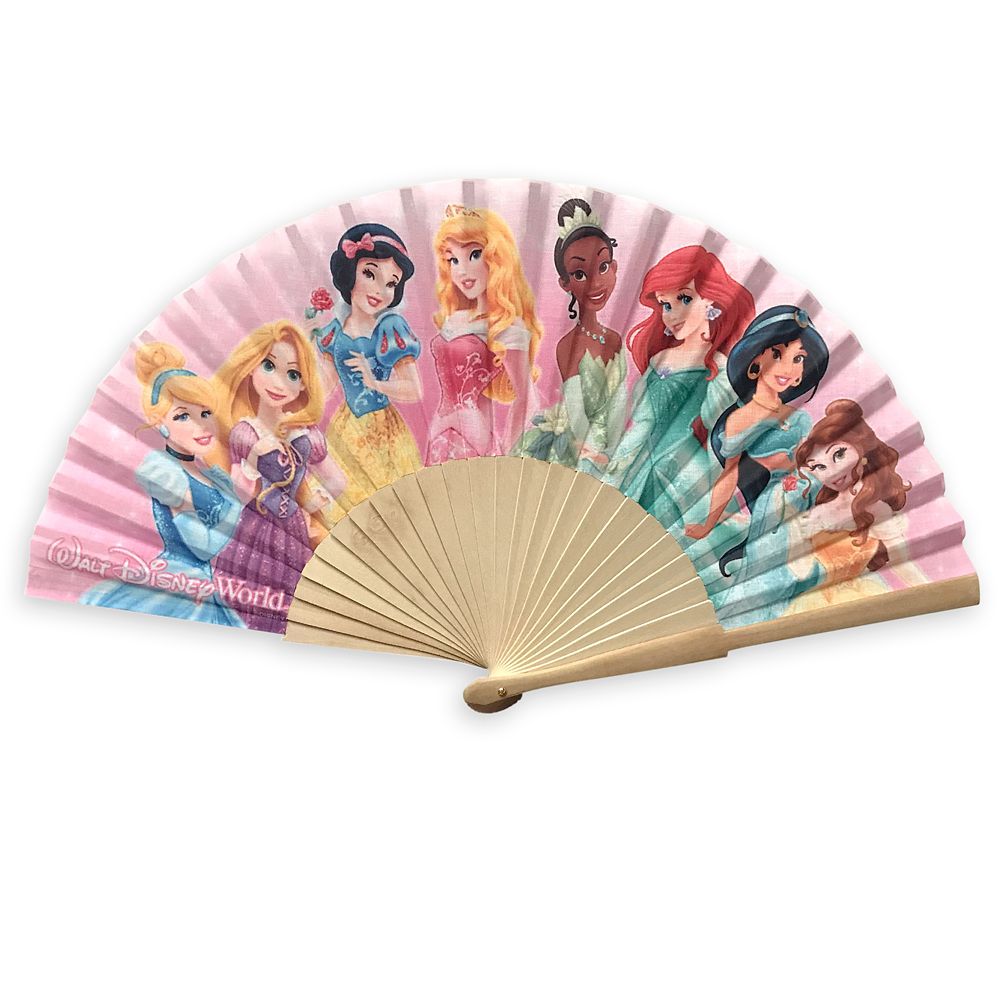 Disney Princess Folding Fan By Arribas Walt Disney World Resort   7411055366916