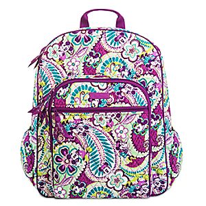 Plums Up Mickey Campus Backpack by Vera Bradley
