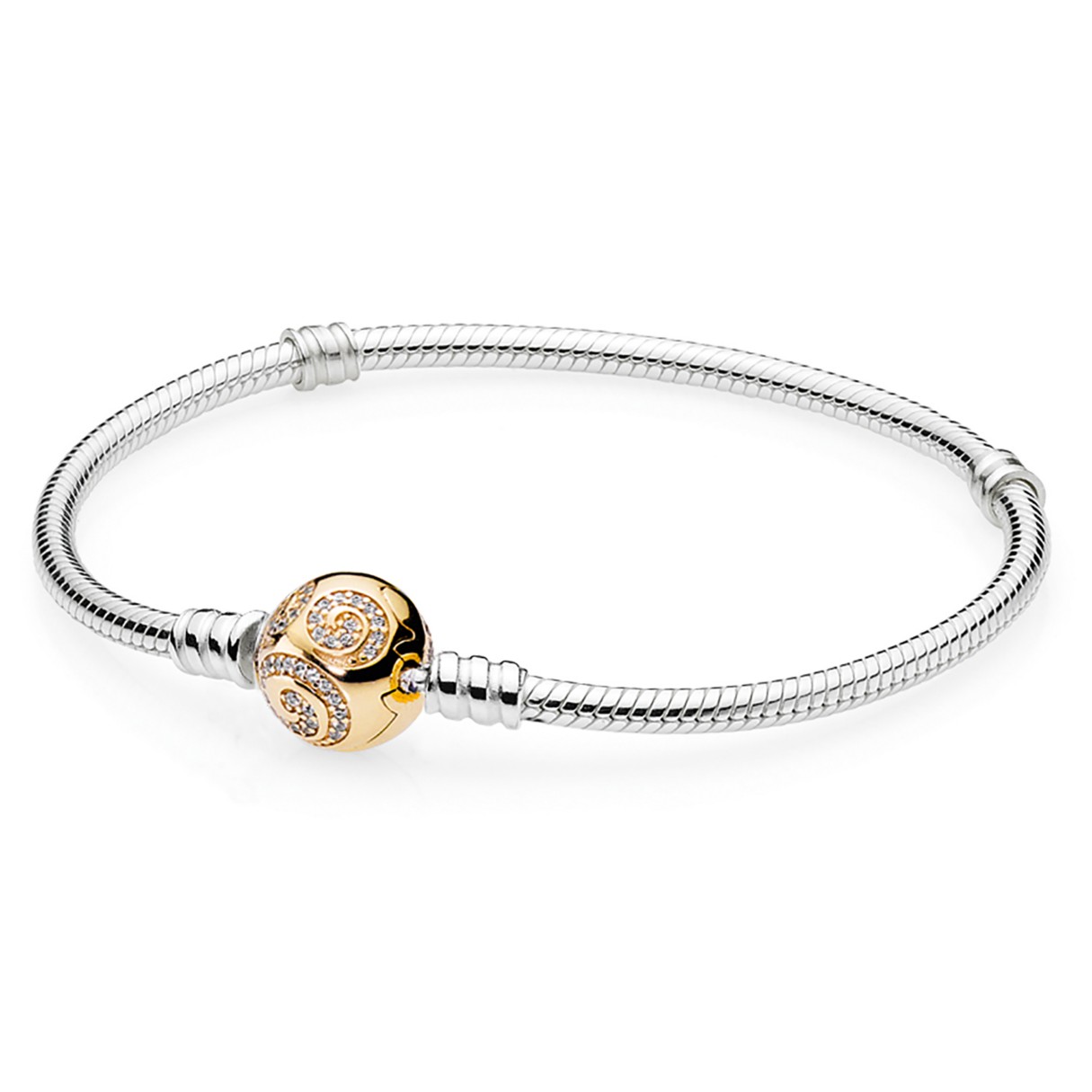 Mickey Mouse Golden Swirl Bracelet by Pandora Jewelry