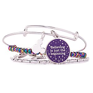 Tinker Bell ''Believing is just the beginning'' Bangle Set by Alex and Ani