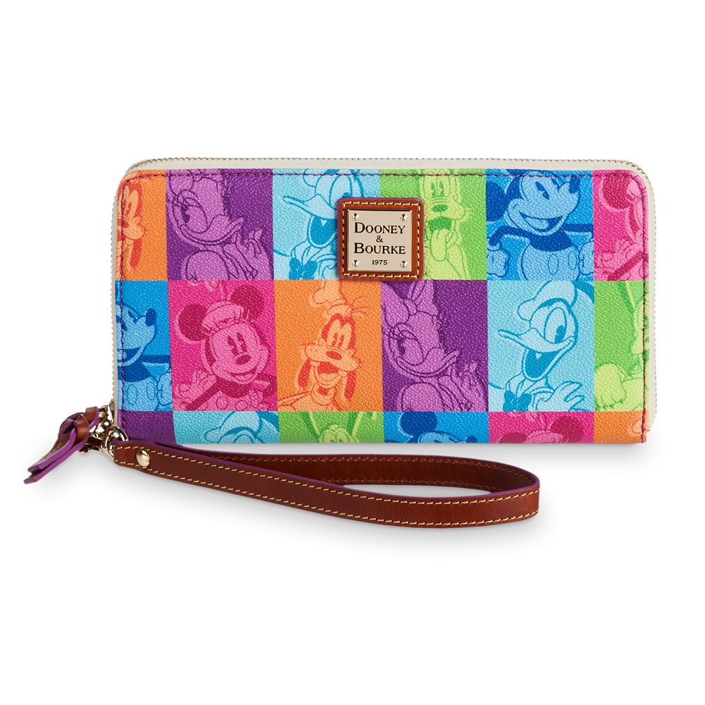 Mickey Mouse and Friends Pop Art Zip Wallet by Dooney & Bourke