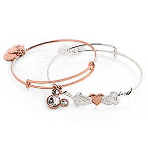 Mickey and Minnie Mouse Valentine's Day Bracelet Set by by Alex and Ani
