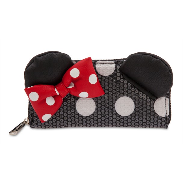 Minnie Mouse Sequined Wallet by Loungefly