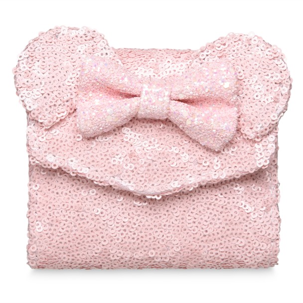 Minnie Mouse Sequined Wallet by Loungefly – Pink