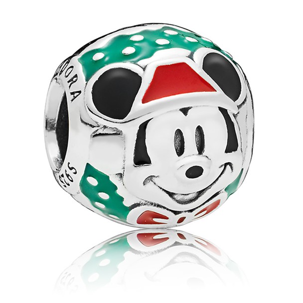 Santa Mickey Mouse Bead Charm by Pandora Jewelry
