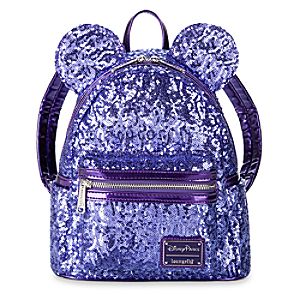 Minnie Mouse Potion Purple Sequined Mini Backpack by Loungefly