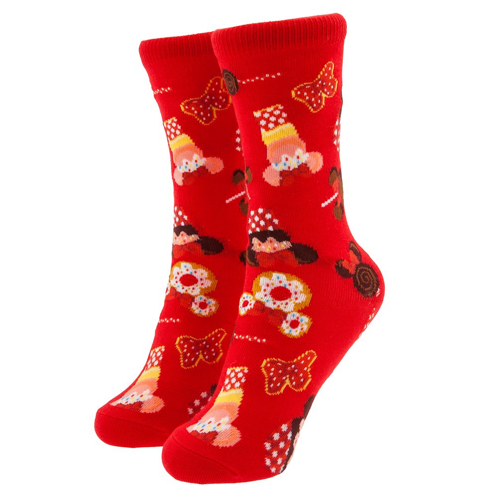Minnie Mouse Disney Parks Food Icon Cupcake Socks for Kids