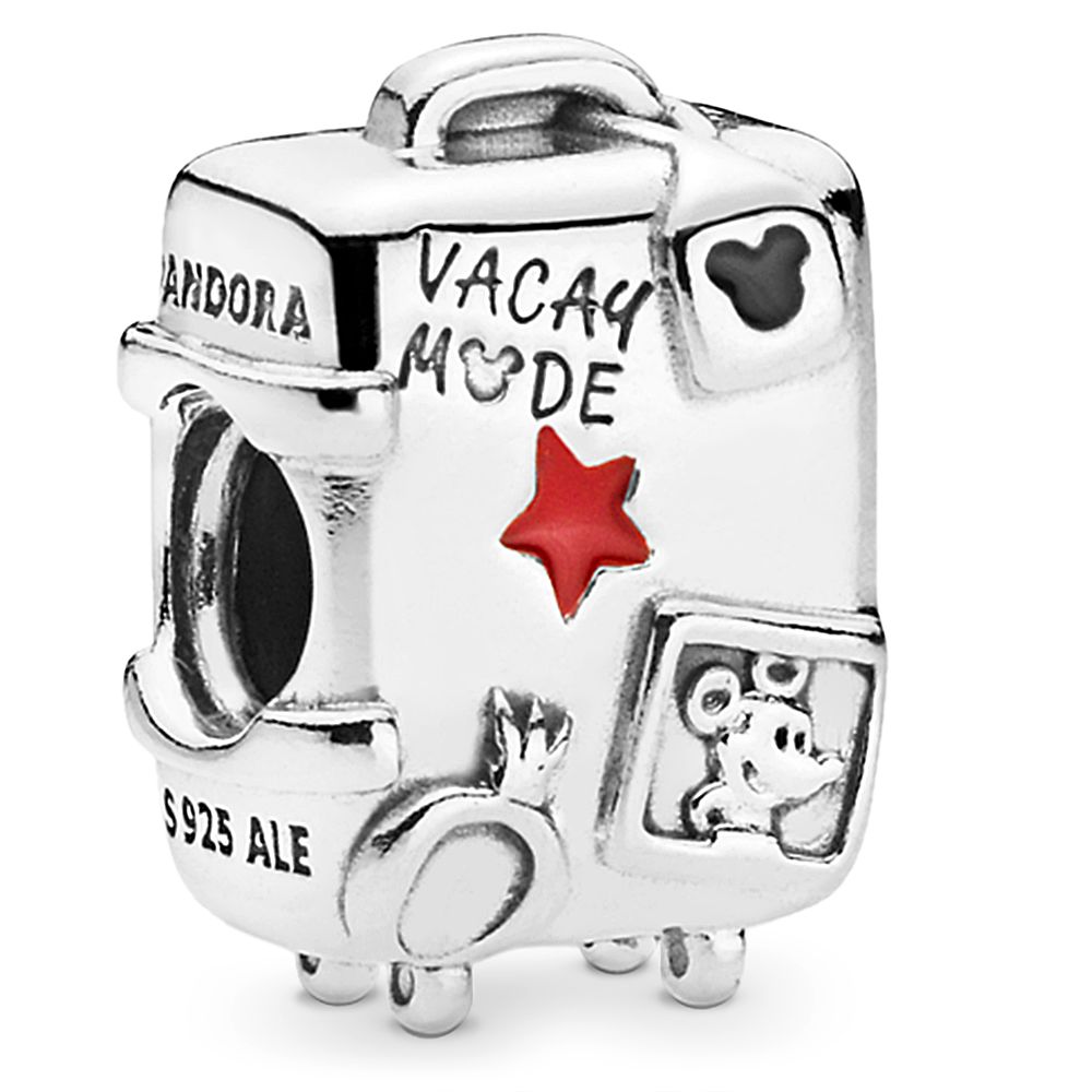 Mickey and Minnie Mouse ''Vacay Mode'' Suitcase Charm by Pandora Jewelry