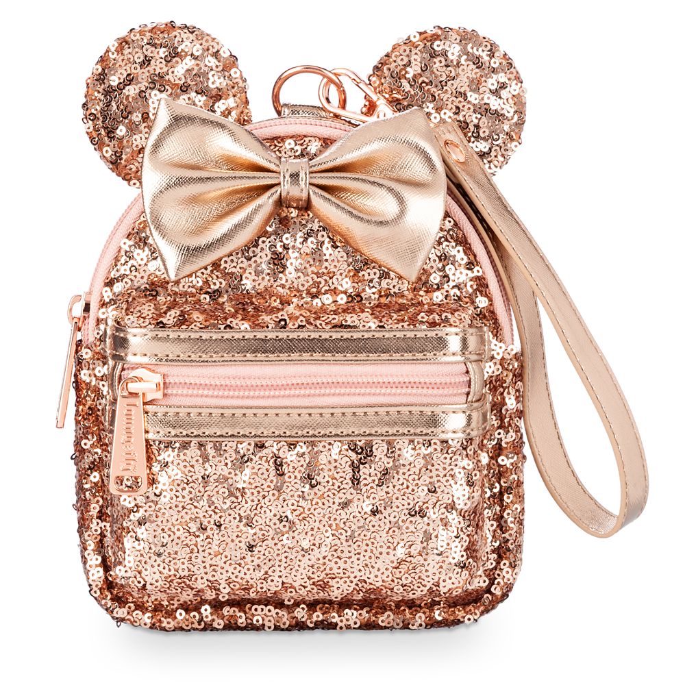 rose gold sequin mickey backpack