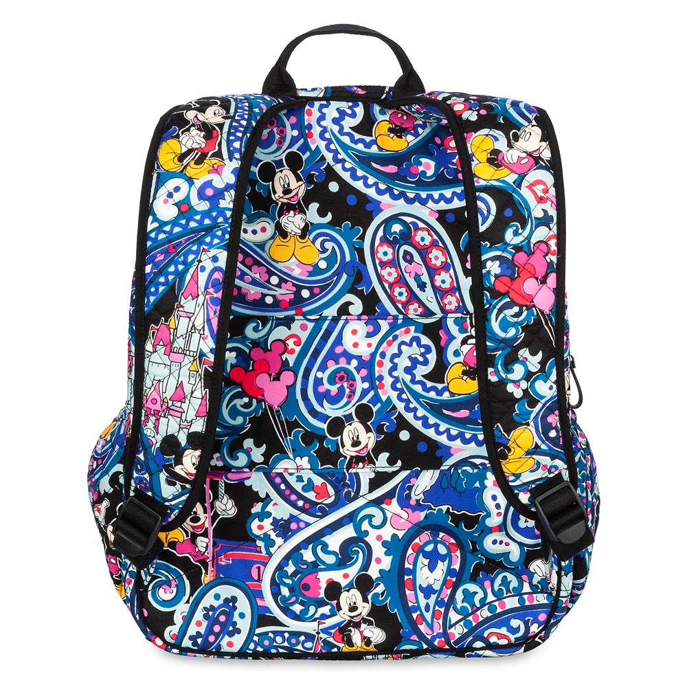 mickey and minnie mouse paisley campus backpack by vera bradley