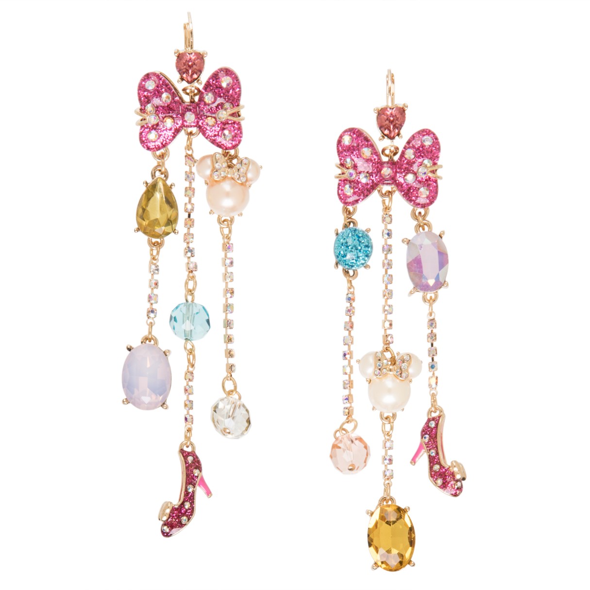 Minnie Mouse Cluster Earrings by Betsey Johnson