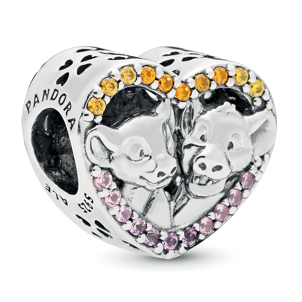 Simba and Nala Heart Charm by Pandora Jewelry