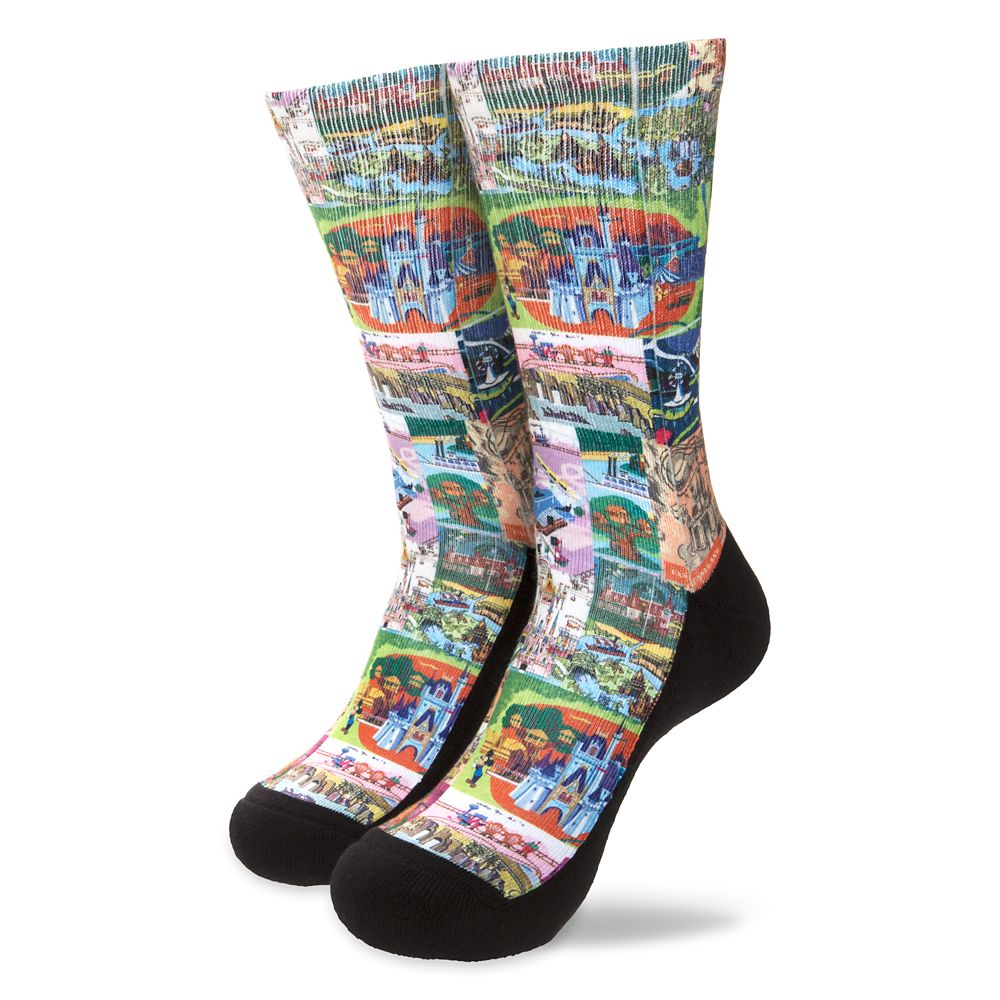 Magic Kingdom Map Socks for Men