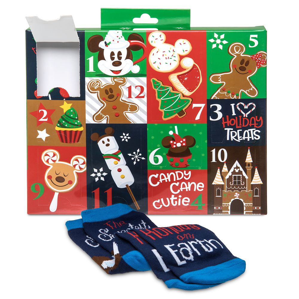 Disney Parks Holiday Food Advent Sock Set for Women