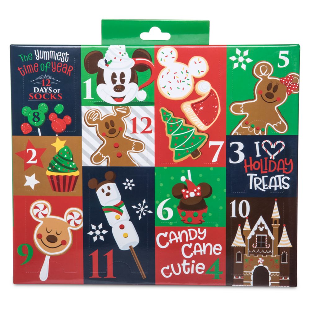 Disney Parks Holiday Food Advent Sock Set for Women